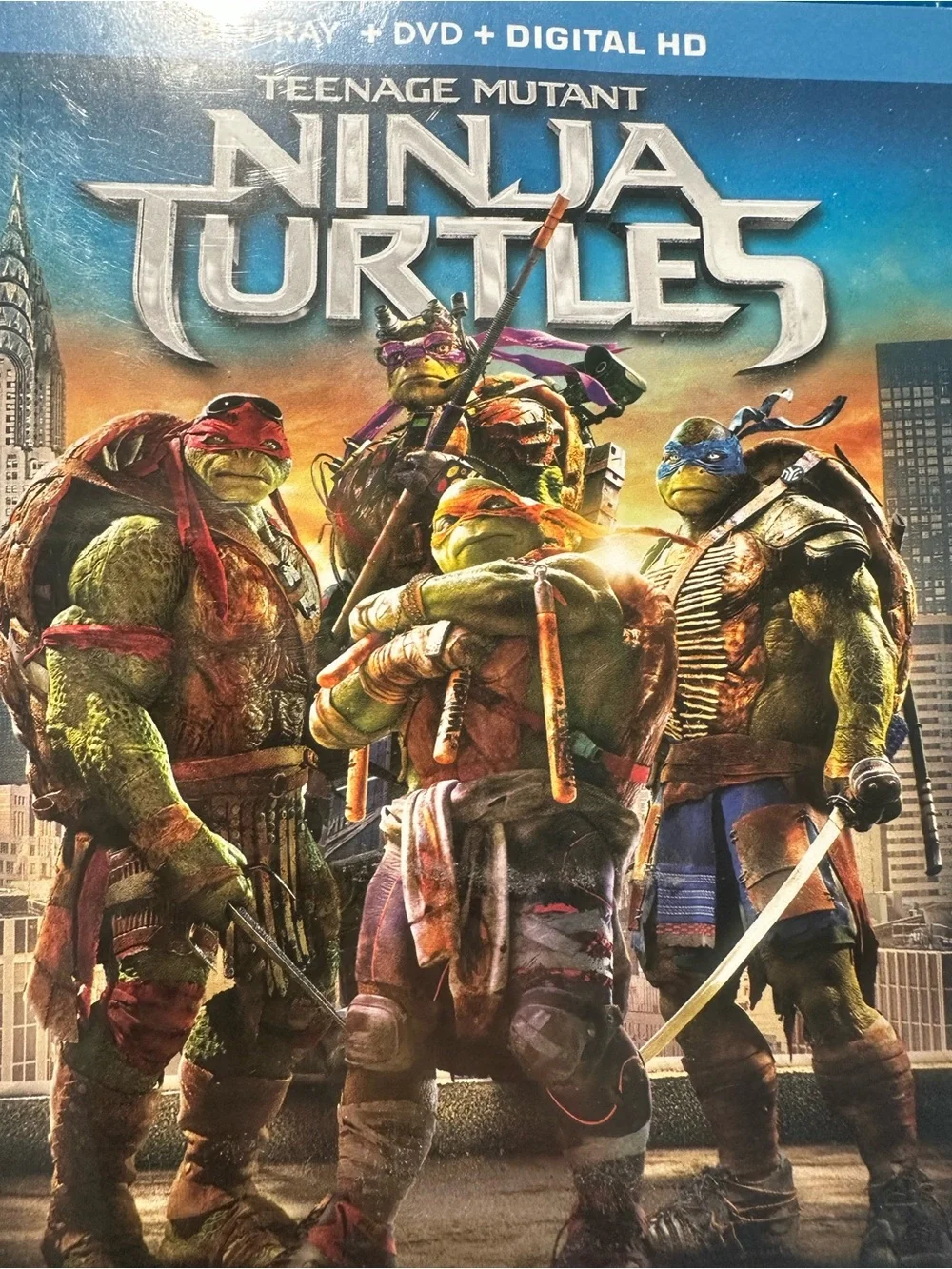 2 Teenage Mutant Ninja Turtles Blu-ray + DVD’s